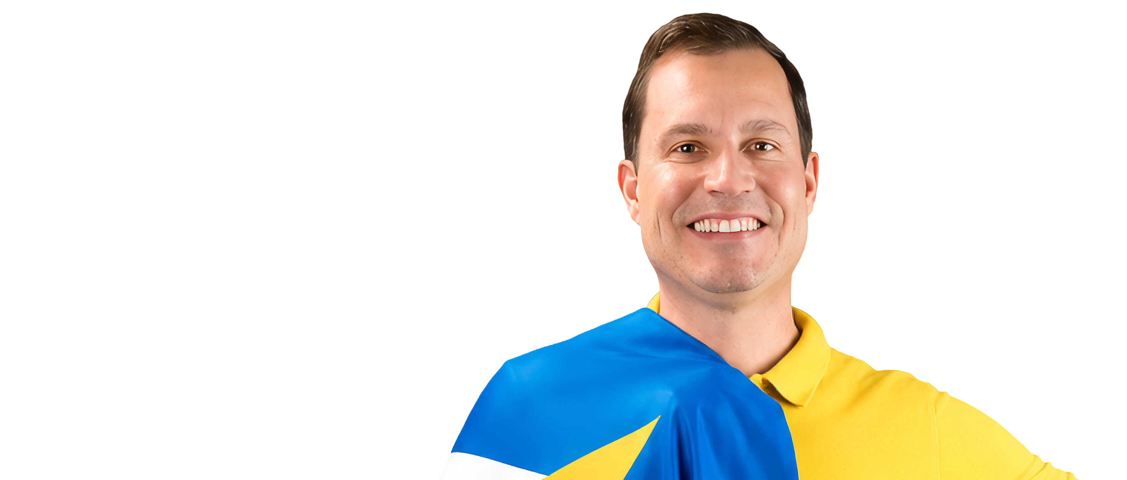 Senador Nicoletti com a bandeira de Roraima